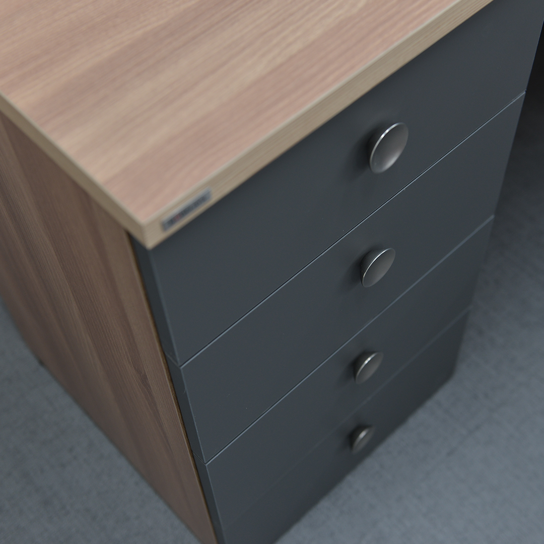 Titan Extended Desk (4-tier drawers)