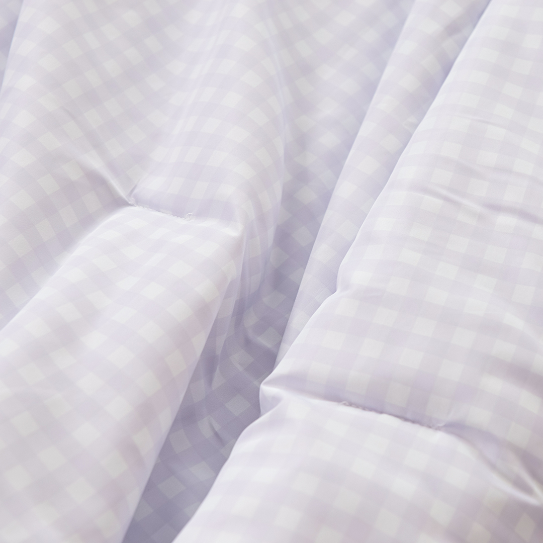 Chăn Chần Bông Purple Check 1.5x2m | 2x2.3m
