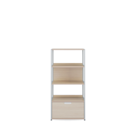 LEON 4 Tier Bookshelf 600 (1 drawer)